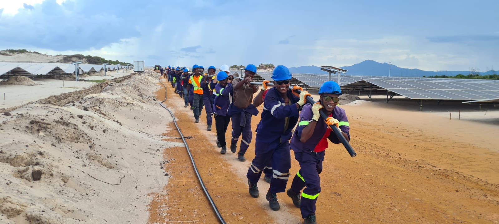 Chantier solaire ANKA